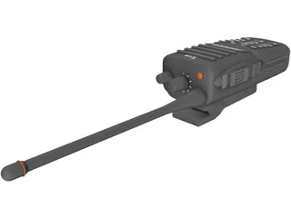 ICOM Handheld Radio Model F43 3D Model preview