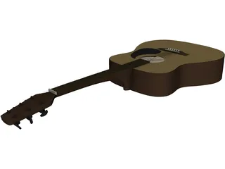 Taquamine Acoustic Guitar 3D Model preview