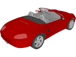 Porsche Boxster (1997) 3D Model preview