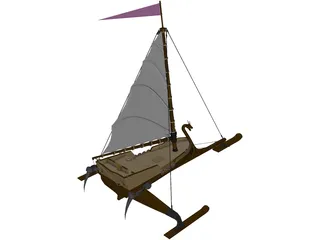Boat 3D Model preview