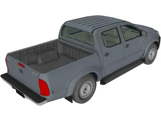Toyota Hilux Crew Cab 2.5 STD 3D Model preview