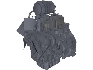Isuzu 3CA1GZG01 Engine 3D Model preview