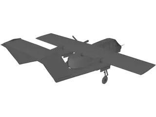 OV-10 3D Model preview
