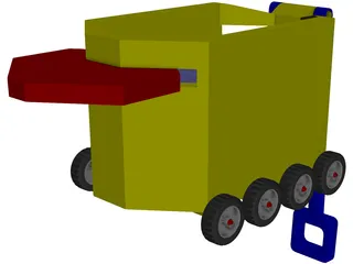 Little Car 3D Model preview