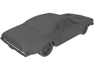 Dodge Charger RT (1969) 3D Model preview