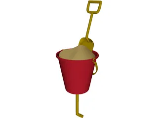 Sand Bucket 3D Model preview