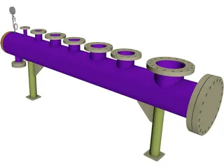 Steam Header 3D Model preview