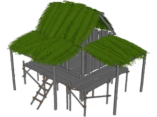 Bungalow 3D Model preview