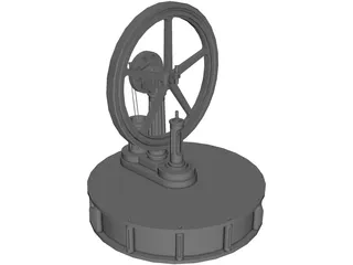 Miser Stirling Engine 3D Model preview