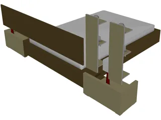 Bed 3D Model preview