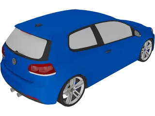 Volkswagen Golf V Mk6 GTR 3D Model preview