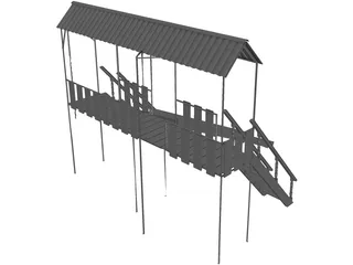 Children Playground 3D Model preview