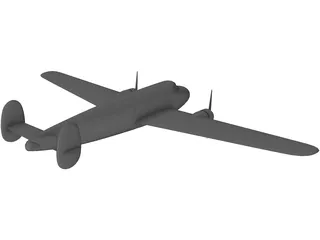 Lockheed L-10 Electra 3D Model preview