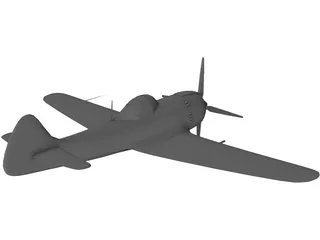 A6M2-0 Airplane 3D Model preview
