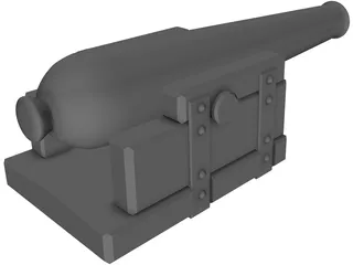 Cannon 3D Model preview