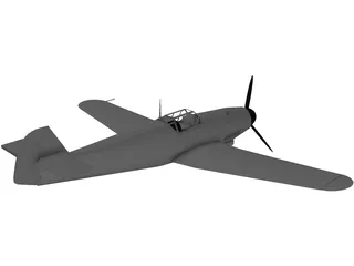 Messerschmitt ME-109 F1 3D Model preview