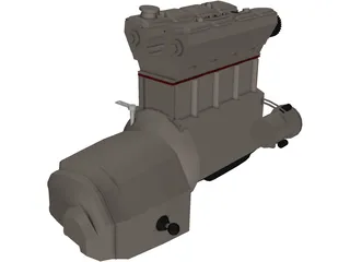 V8 Engine 3D Model preview