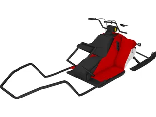 Snowmobile 3D Model preview