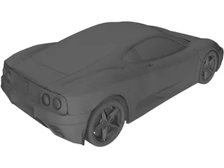Ferrari 360 Modena (1999) 3D Model preview
