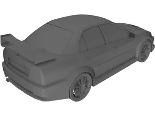 Mitsubishi Lancer/Carisma Evo VI (1999) 3D Model preview