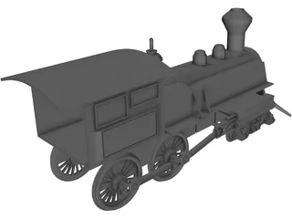 Steamtrain 3D Model preview