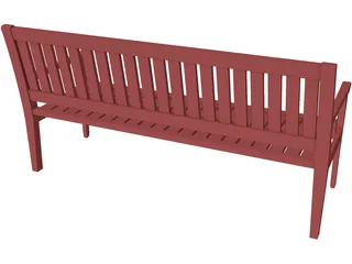 Madison Bench 3D Model preview