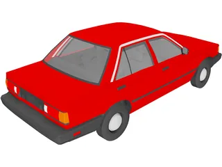 Nissan Sentra [+Interior] (1989) 3D Model preview