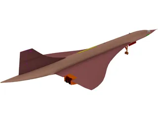 Concorde 3D Model preview