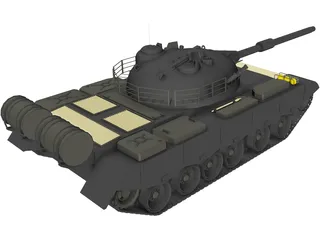 Type 80 Russian Tank 3D Model preview