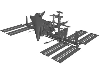 International Space Station 3D Model preview