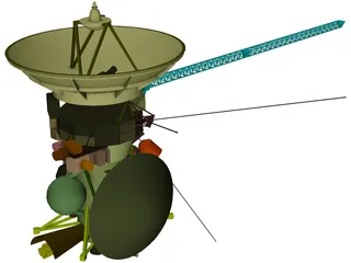 Cassini Satellite 3D Model preview
