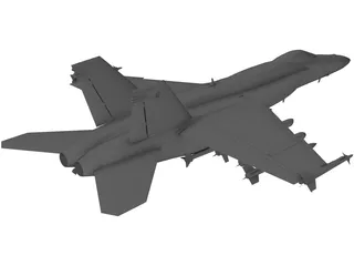F-18E 3D Model preview