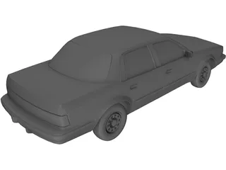 Buick Century (1992) 3D Model preview