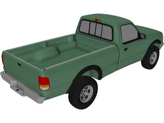 Ford Ranger XLT Pickup 4x4 (1994) 3D Model preview