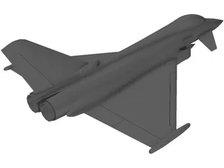 Eurofighter 2000 3D Model preview