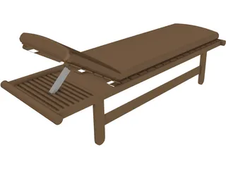 Chaise Longue 3D Model preview