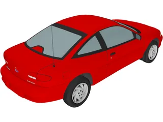 Chevrolet Cavalier Coupe (1998) 3D Model preview