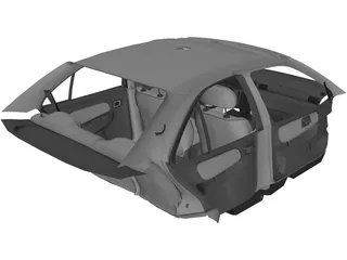 Interior Nissan Sentra (1997) 3D Model preview