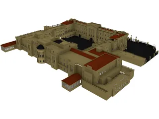 Palace Buckingham 3D Model preview