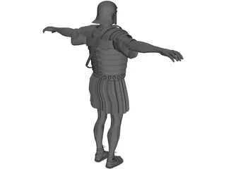 Roman Soldier 3D Model preview