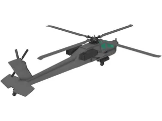 Boeing AH-64 Apache 3D Model preview