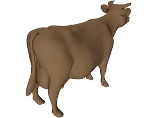 Young Cow 3D Model preview