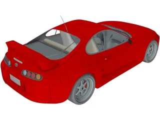 Toyota Supra 3D Model preview