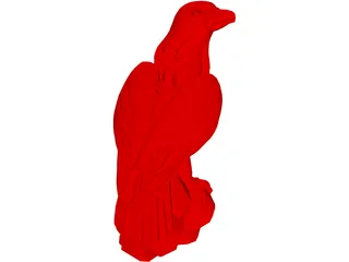 Eagle on Rock 3D Model preview