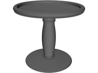 Ornamental Bird Bath 3D Model preview