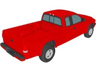 Dodge Dakota Sport (1999) 3D Model preview