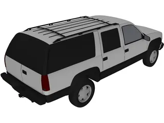 Chevrolet Suburban (1999) 3D Model preview