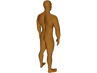 Muscle Man 3D Model preview