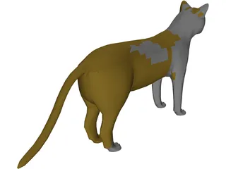 Cat 3D Model preview