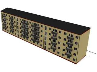 Building Apartment 3D Model preview